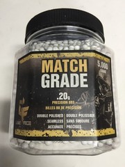 Game Face 20GPW5JB535 6mm Match Grade .20g 6Mm White Airsoft bbs