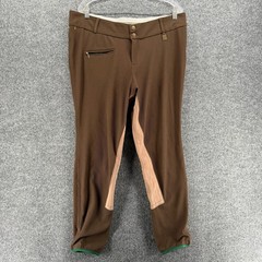 Devon Aire Pants Womens XL Riding Breeches Equestrian Brown Full Patch Elite