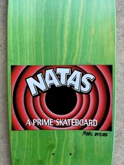 Natas Kaupus Thumbs Up Signed By Natas and Mark McKee Skateboard Deck ~Sold Out