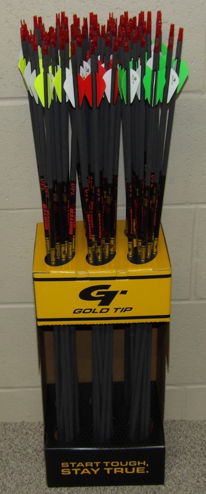 New GoldTip Hunter 340 Spine Arrows- Cut/Insert Available, 1 Dozen (12 arrows)