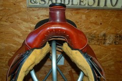 19″ G.W. CRATE DRAFT ROPING SADDLE MADE IN BRYANT ALABAMA