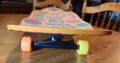 Dogtown Jay Adams «Rat Face» Skateboard w/Clear Grip Over Stickers, Snot Wheels