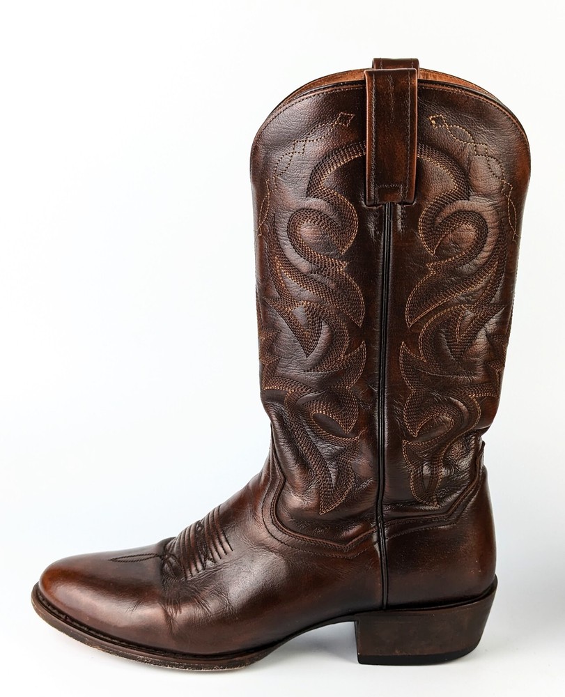 Dan Post Milwaukee Men’s Embroidered Brown Western/Cowboy Boots [size 8.5 D]