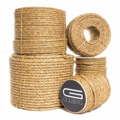 Golberg Manila Rope Cord – 1/4-inch to 2-inch Diameter, Lengths 10-600 Feet