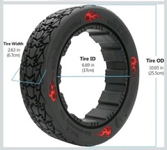 GYL 10×2.75 GoKart Tire Quick Release Tire Replacement for Ninebot by Segway S M