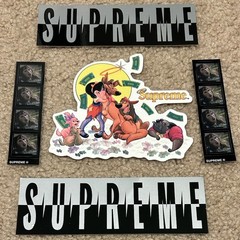 LOT of 5 Supreme Stickers Exorcist All Dogs Go To Heaven Split Logo SHIPS FREE!