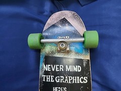 Black Label Lucero Elephant 1988-13 Reissue Skateboard W/ Vtg Indepent Trucks