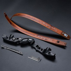 25-60lbs 62» Takedown ILF Recurve Bow Wooden Color Limbs Archery Competition US