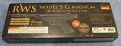Vintage RWS 5 G Magnum 177 Cal Break Barrel Air Pistol Factory Box Tested! EXC!