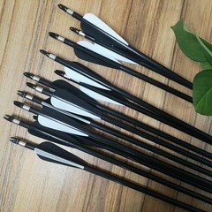 30 inch Fiberglass Arrows Archery SP500 OD 8mm For Compound/Recurve Bow Hunting