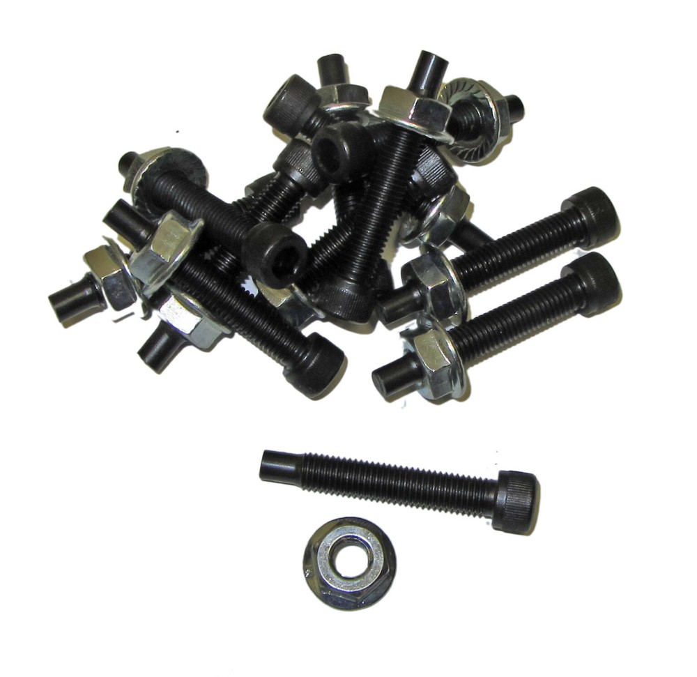 NEW! Set of 12 Go Kart Racing 1/4-28 x 1-1/4″ Tapered Wheel Studs Bolts Nuts USA