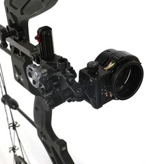 Archery Bow Sight 5Pin 0.019″ Carbon 4X 6X 8X Scope Lens Compound Bow Hunting