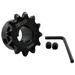 #35 Roller Chain Sprocket Type B 5/8 inch Bore 12 Tooth, Hardened Antirust