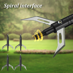 12Pcs 2 Blade Expandable Arrows Broadheads Arrowheads 100 Grain Hunting w/ Box