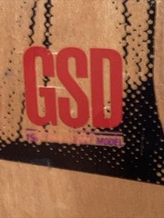 Vintage 1988 Tracker Gary Scott Davis GSD Eye See Pterodactyls Skateboard Deck