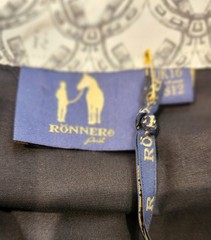 NEW RONNER Sz 12 Black +Crystal Horse Bit Equestrian Riding Margarita Shirt $229