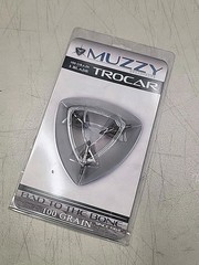 Muzzy Trocar 290 100 Grain Broadhead 3-Blade Hunting Tip Screw On 3 Pack OPENED