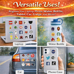 100PCS Random Vinyl Stickers Bulk Pack Waterproof Stickers Kids Teens & Adults
