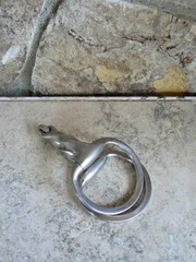 Vintage Eggbutt Slow Twist Jointed Snaffle Bit 5 1/4″ Unbranded Unknown Origin