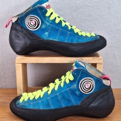 Boreal Women’s 5.5 EU 36 Vintage Rock Climbing Shoes Blue Black Spain 80s 90s