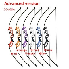 30-40lbs Metal Straight Powerful Archery Recurve Bow Outdoor Hunting Shooting