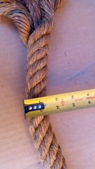 1 1/4″ Natural Manila Rope.