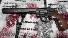 USED ASG 8 Inch Dan Wesson 6MM AIRSOFT revolver with power mod and accessories
