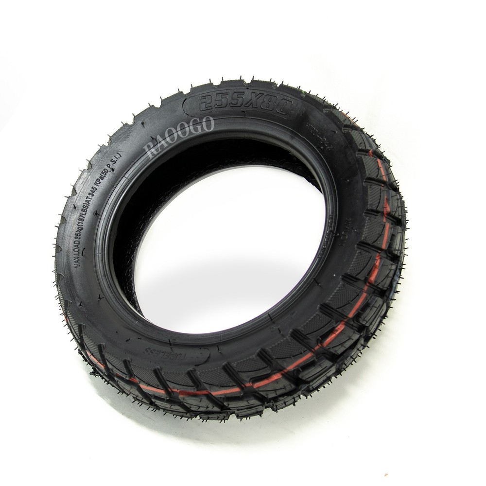 255×80 Tubeless Tire fit 80/65-6 & 10×3 Electric Scooter Tire