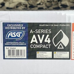NEW Classic Army A-Series AV4 Compact AEG Airsoft Gun – Black (50404)