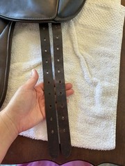 WOW SADDLE DRESSAGE FLAPS – custom color combo! Dark brown w/ black fixed block