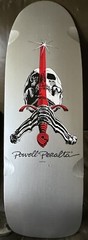 2019 Powell Peralta Skull And Sword Silver Reissue Skateboard Deck Ray Rodriguez
