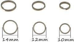 10pcs/Lots Titanium Small Split Rings Ti Micro Split Key Ring Keychain EDC