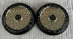 Pair Of FASEN HOLLOW CORE PRO SCOOTER WHEELS-120mm 86A 2 Wheels