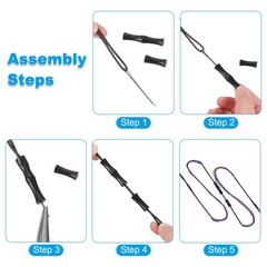 PATIKIL Bow String Replacement with 2 Pcs Brass Nocks 1 Set of Silicone Finge…