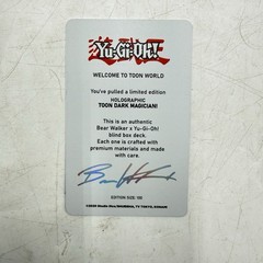 Bear Walker x Yu-Gi-Oh Toon Dark Magician Holographic HOLO #34/100 Skate Deck