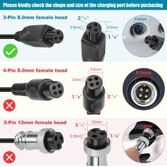 Charger For Hoverboard hovertrax Razor/Swagtron T1/Swagway X1/jetson V6/Ninebot