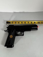 Double Eagle P169 M1911 spring-powered airsoft pistol Tested Works. (D)