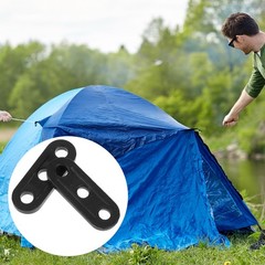 Rope Tightener, 30 PCS Tent Tensioners Plastic Cord Black
