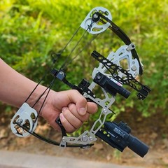 15-32lbs 13″Mini CompoundBow Arrow Set Archery Short Axis Bow Hunting Shoot R/LH