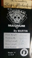Vintage Martin Cougar Magnum M-15 Compound Bow, Case, Arrows & Many Accessories