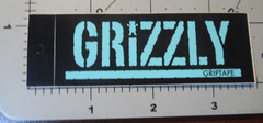 GRIZZLY Griptape Skate STICKER decal T-Puds blue skateboards helmets decal Z