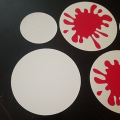 Paintball splat STICKERS Paintball lot of 5 stickers