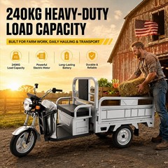 Electric Tricycle Cargo Truck 600W Free Shipping Electric Cargo Trike Orchard