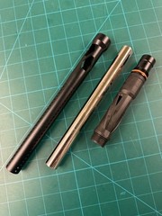 CRBN IC SS8 barrel (BLACK) with Stainless Steel .689 insert: AC thread. Rare!