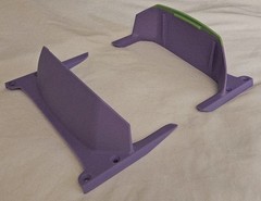 Fungineers Funwheel BTG TFL Drop Top Fender Base Pair 3d Printed In Purple