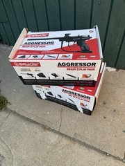 Two Spyder Aggressor Paintball Markers