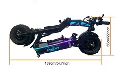 72V 10000W Electric Scooter for Adults 56-70MPH Dual Motor Foldable NFC US Stock