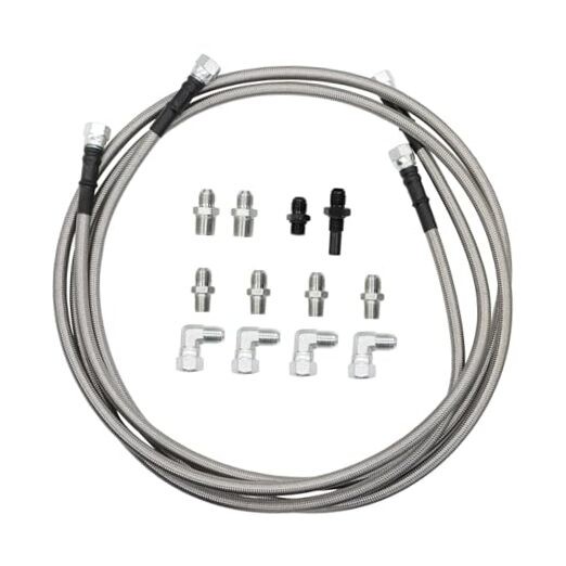 6AN 70″ Transmission Oil Cooler Hose Line kit Compatible with 4L60E 4L80E