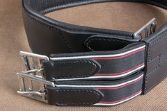 38 in Hilason Padded Leather Horse English Saddle Girth Cinch Roller Buckles
