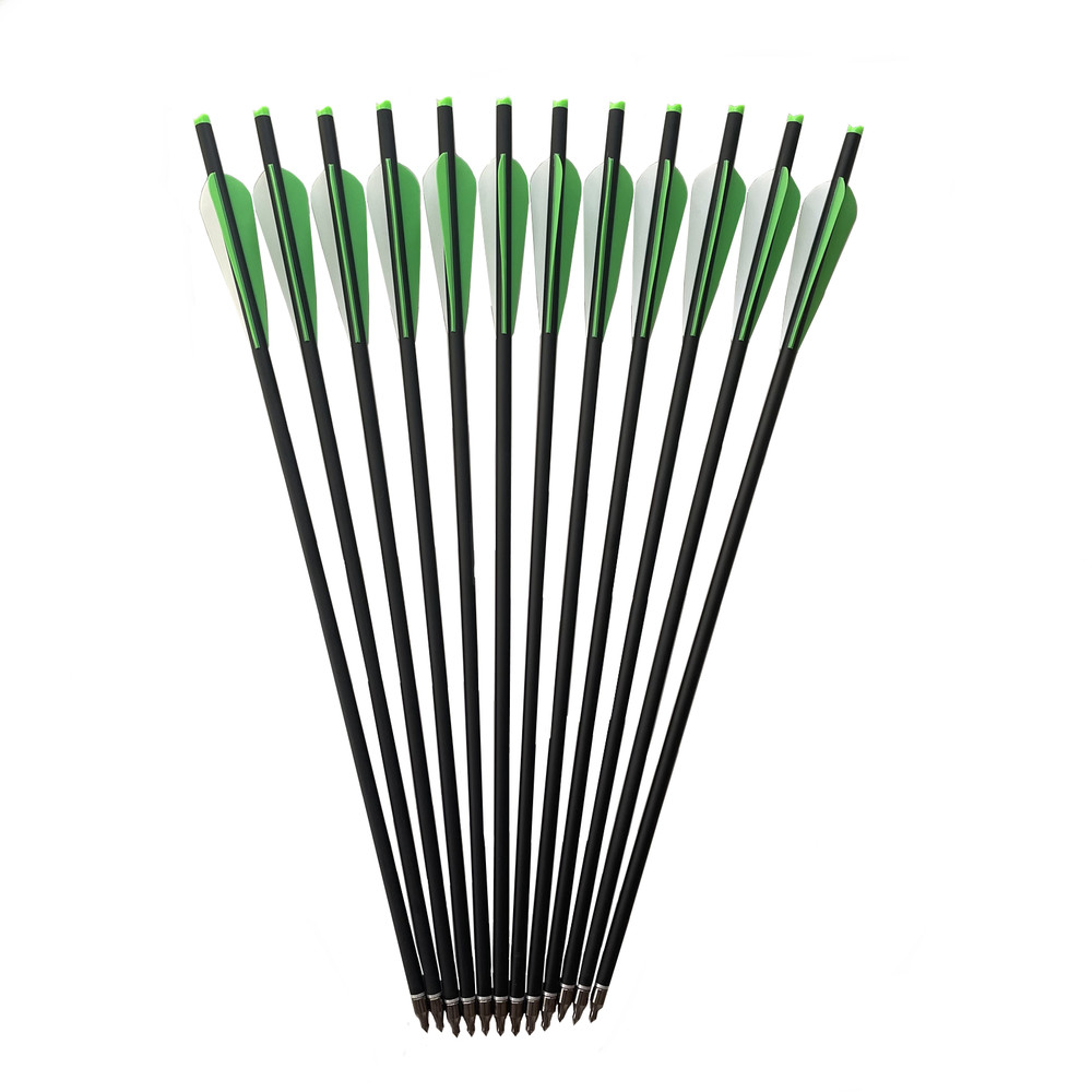 20 inch Archery Hunting Carbon Crossbow Bolts Half Moon Nock OD 8.8mm Arrows